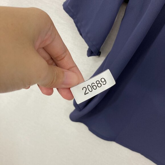 New Nic + Zoe Large Pintuck Tie Front Relaxed Flowy Popover Blouse Office Career - Picture 11 of 11